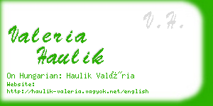 valeria haulik business card